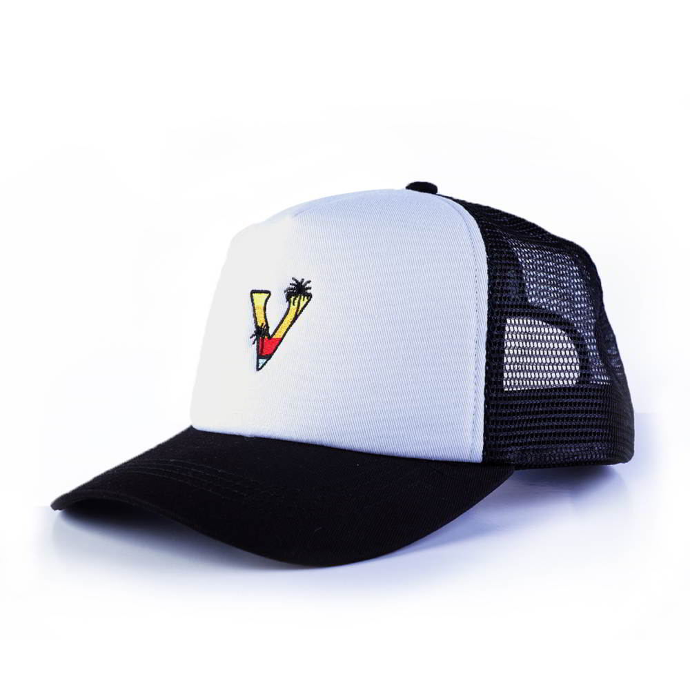 plain embroidery 5 panels sports trucker hats