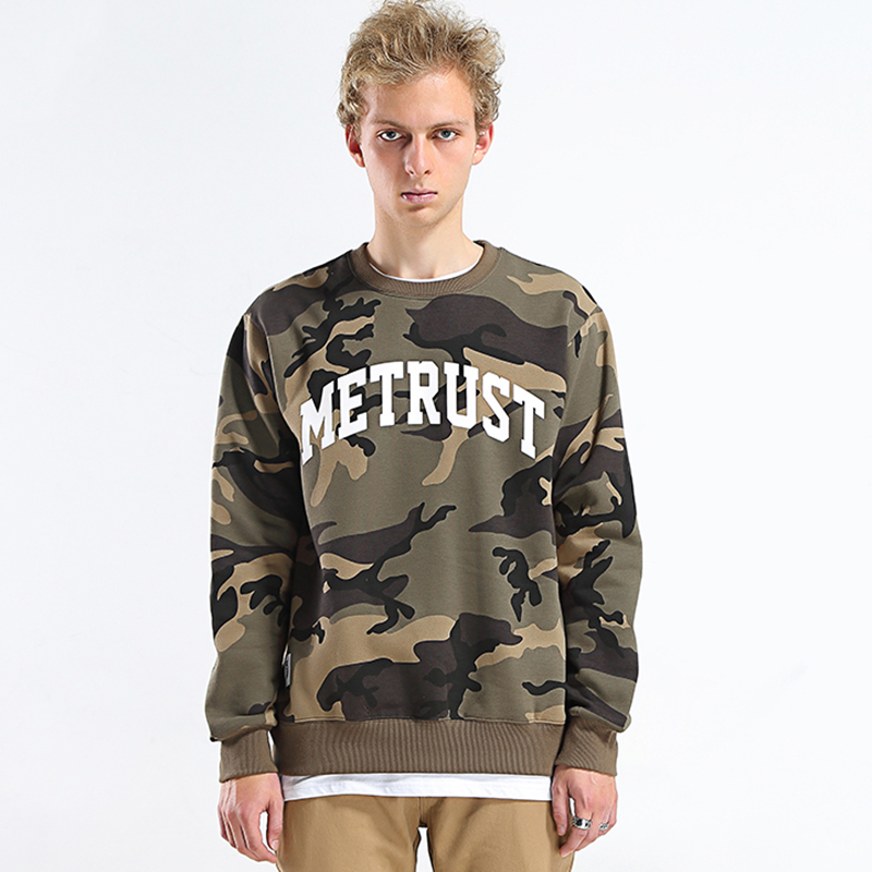 warm Camo long sleeve cotton printed shirt for men