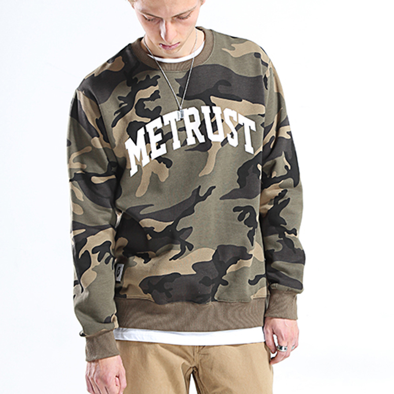 warm Camo long sleeve cotton printed shirt for men