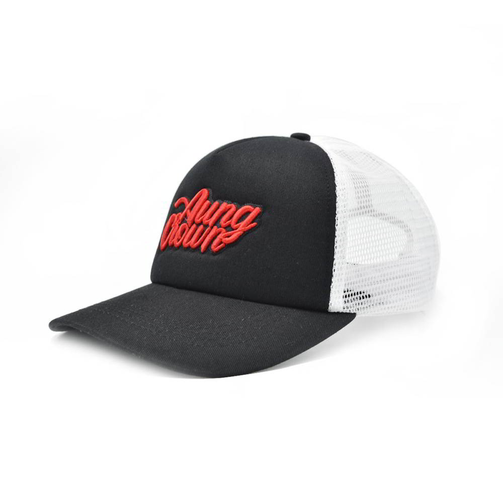 sports aungcrown logo trucker caps mesh hats