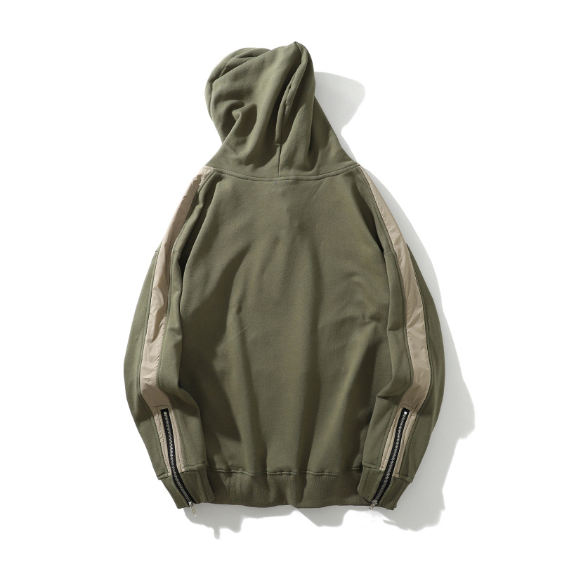 light green color warm hoodies for men