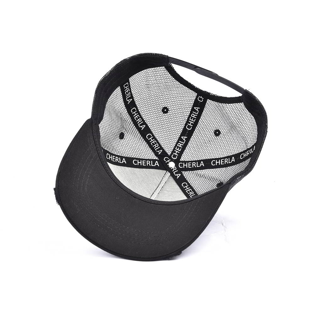 distressed brim sports baseball trucker caps