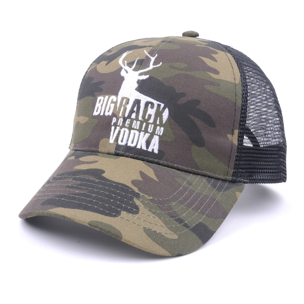 plain embroidery camo sports baseball trucker caps