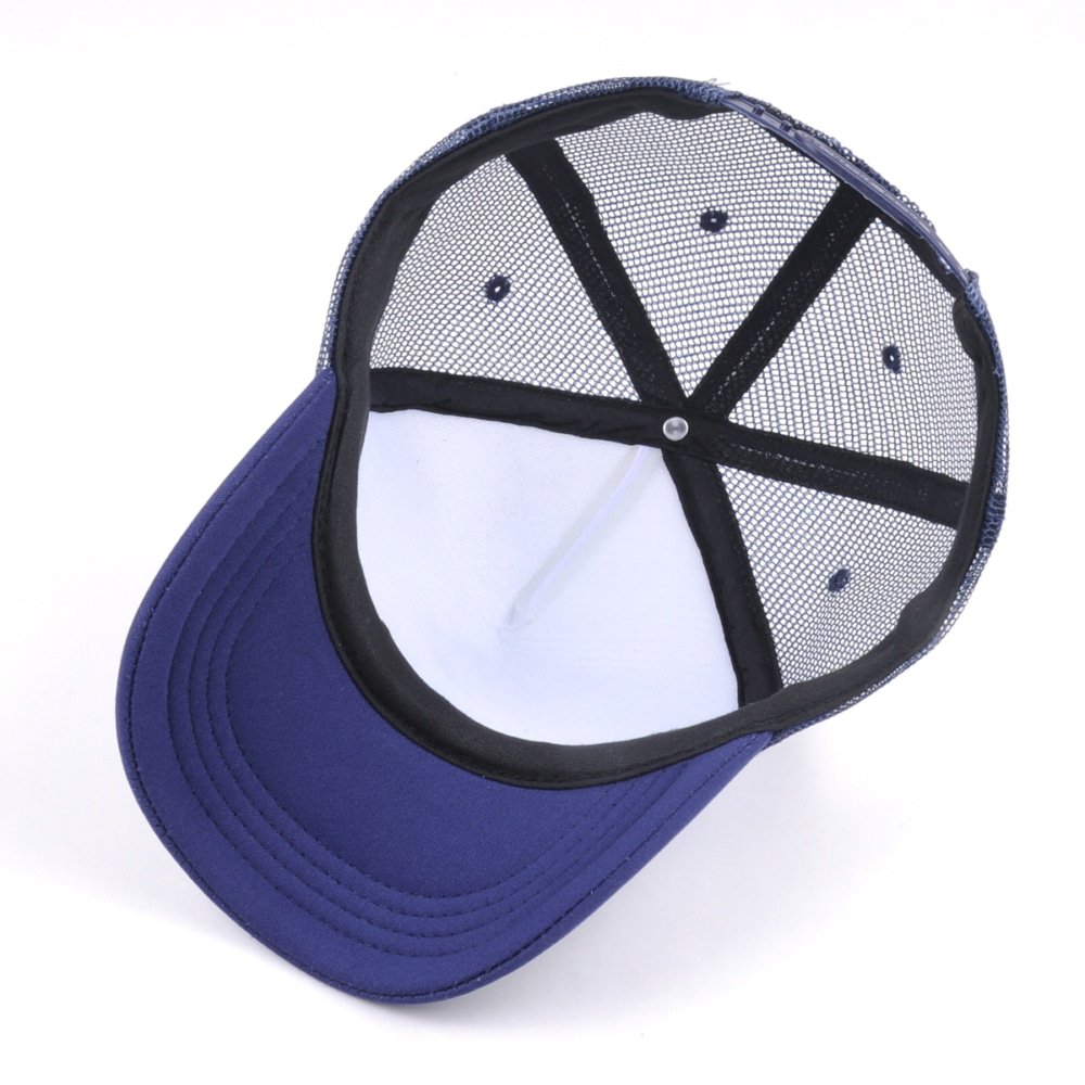 5 panels printed logo mesh trucker caps