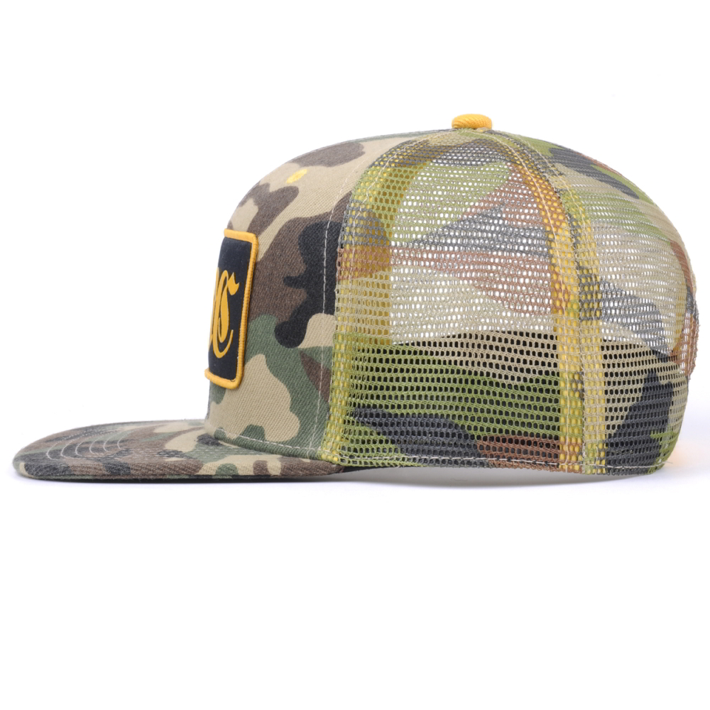 patch logo camo snapback trucker caps mesh hats