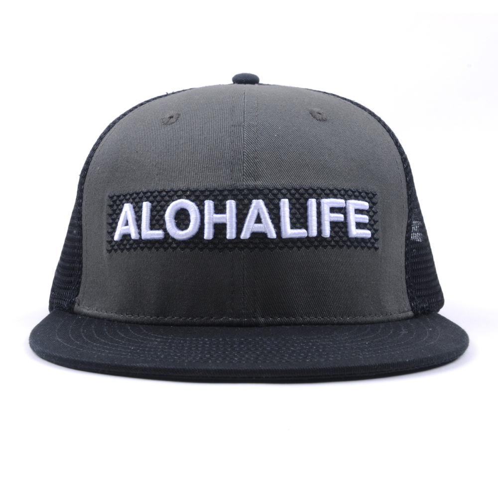 plain embroidery flat brim snapback trucker caps