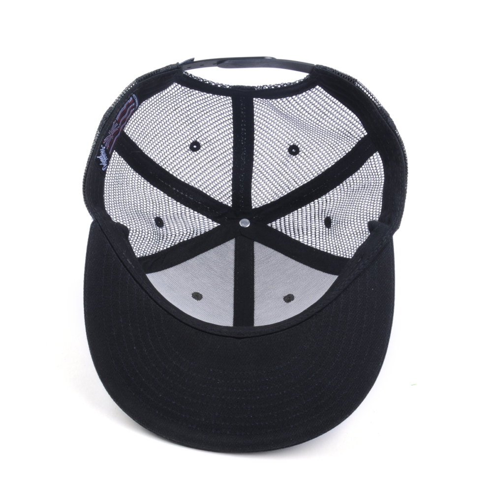 plain embroidery flat brim snapback trucker caps