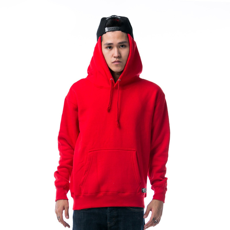 >Simple long sleeve hoodies for man premium cotton soft