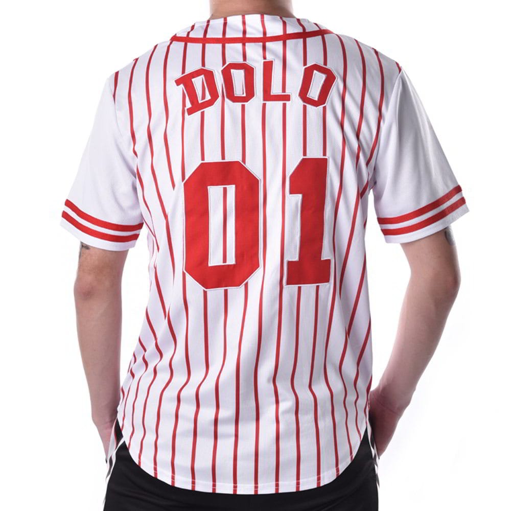 custom mens embroidery stripes baseball uniform t shirts