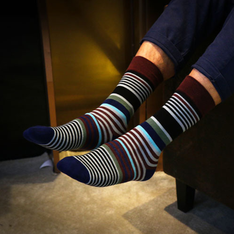 >Men’s Patterned Fashion Crew Socks