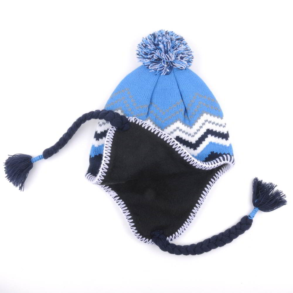 pom winter knit hats earflap beanies