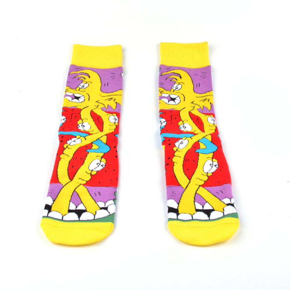 >Design Custom Jacquard Cartoon Colorful Socks