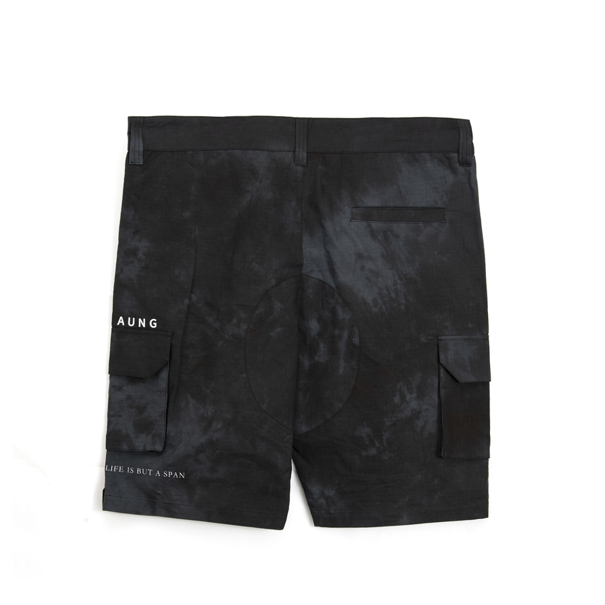 AungCrown designed summer tie-dyed short pants for men