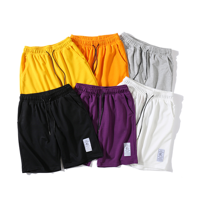 >Men’s active athletic cotton shorts with pockets