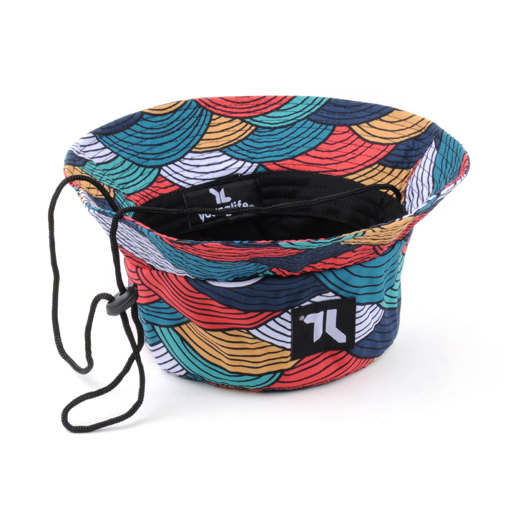 adjustable summer printing fabric bucket hat