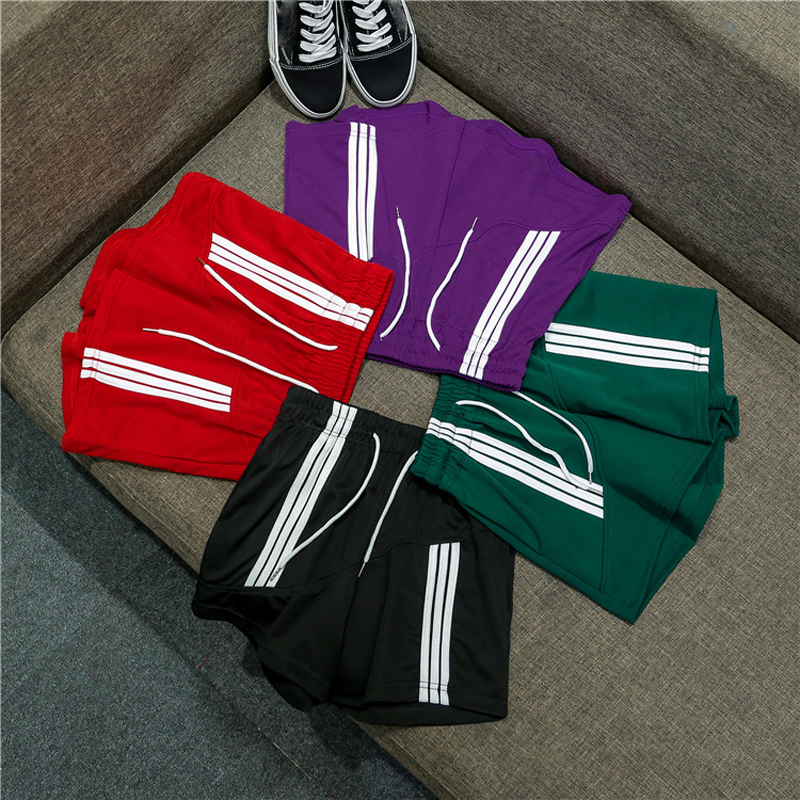 >Cotton soft striped athletic women’s shorts in summer