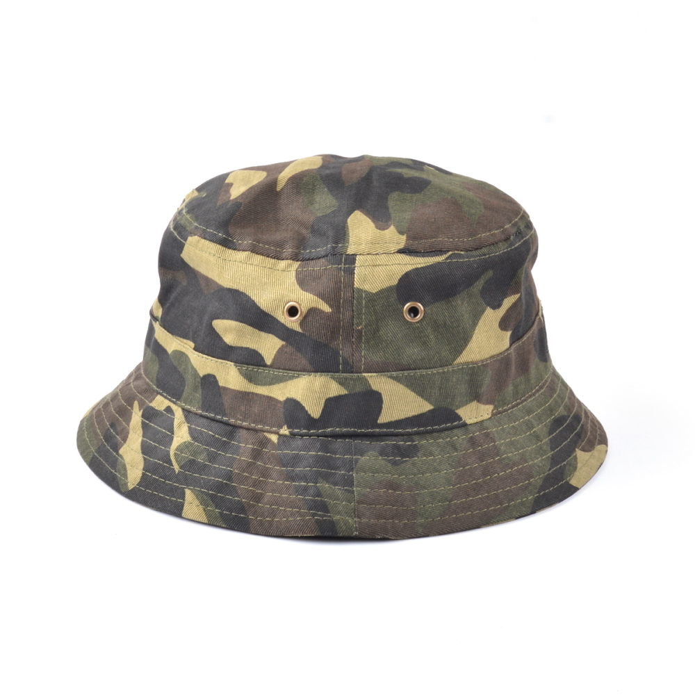 design logo camo bucket hats custom