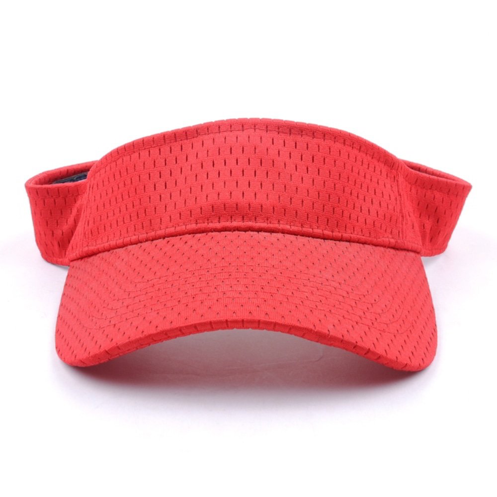 >plain blank red sports cap visor hats