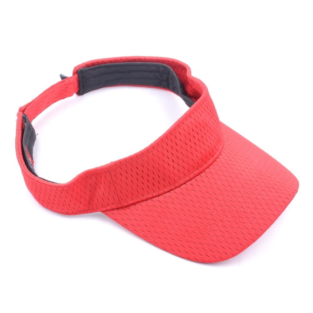 plain blank red sports cap visor hats