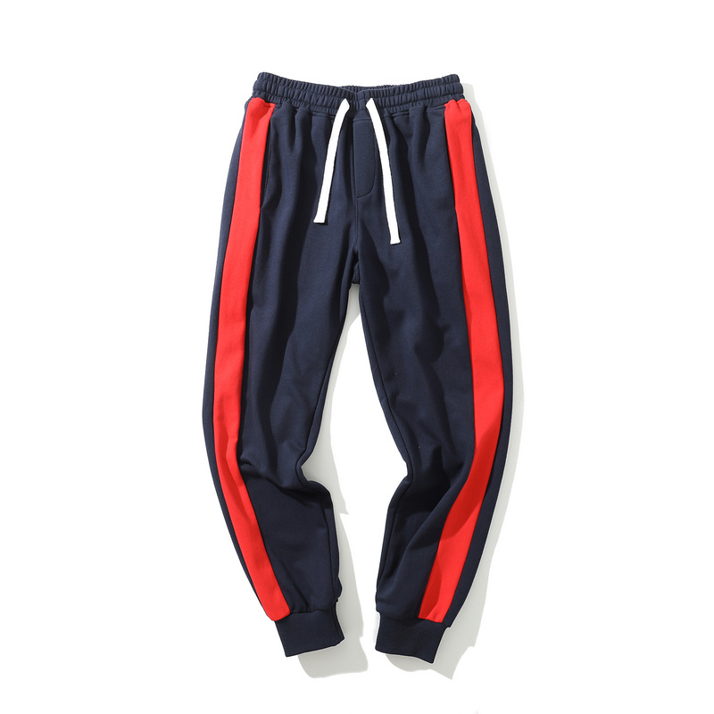 >Cotton soft athletic ankle drawstring sweat pants with pockets