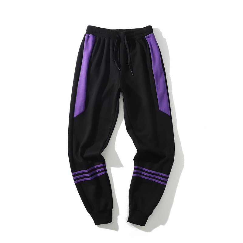 >Fall and winter style leisure pants with bold contrast color stitching