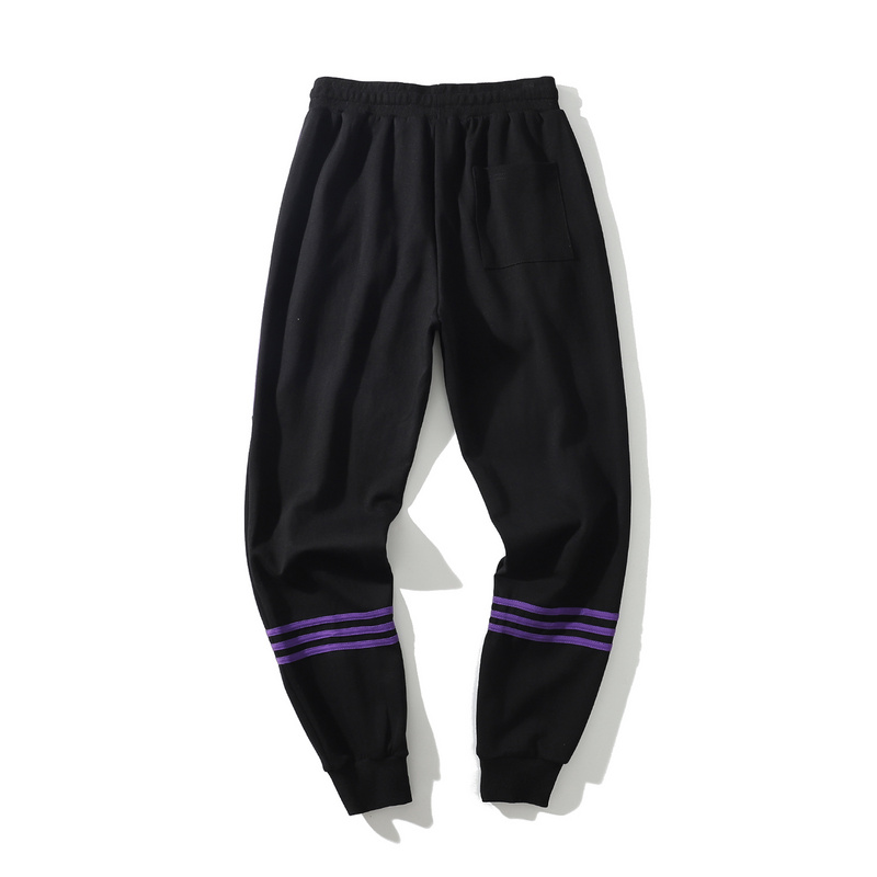 Fall and winter style leisure pants with bold contrast color stitching