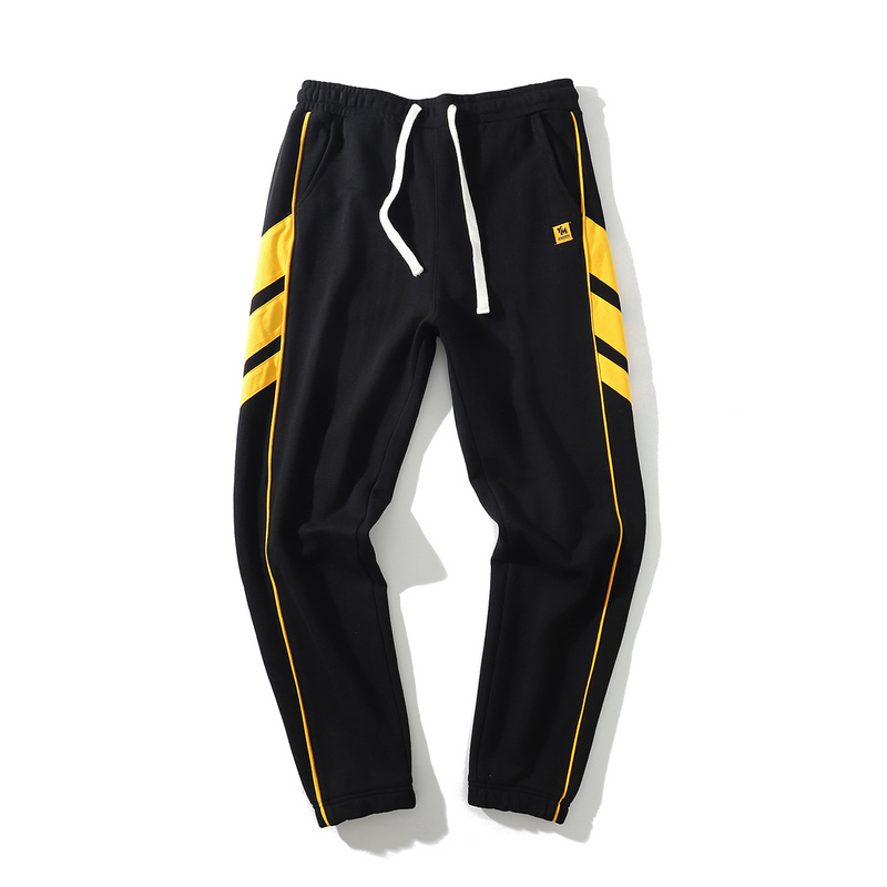 >men’s casual contrast colors sport ankle banded sweatpants