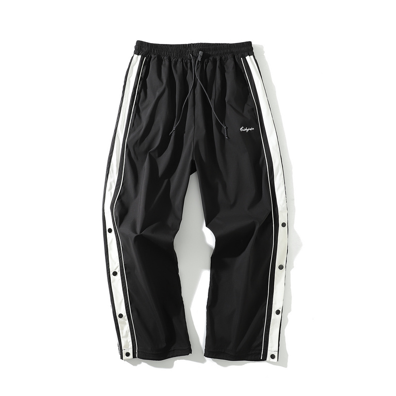 >men’s cotton loose fit button sport sweatpants