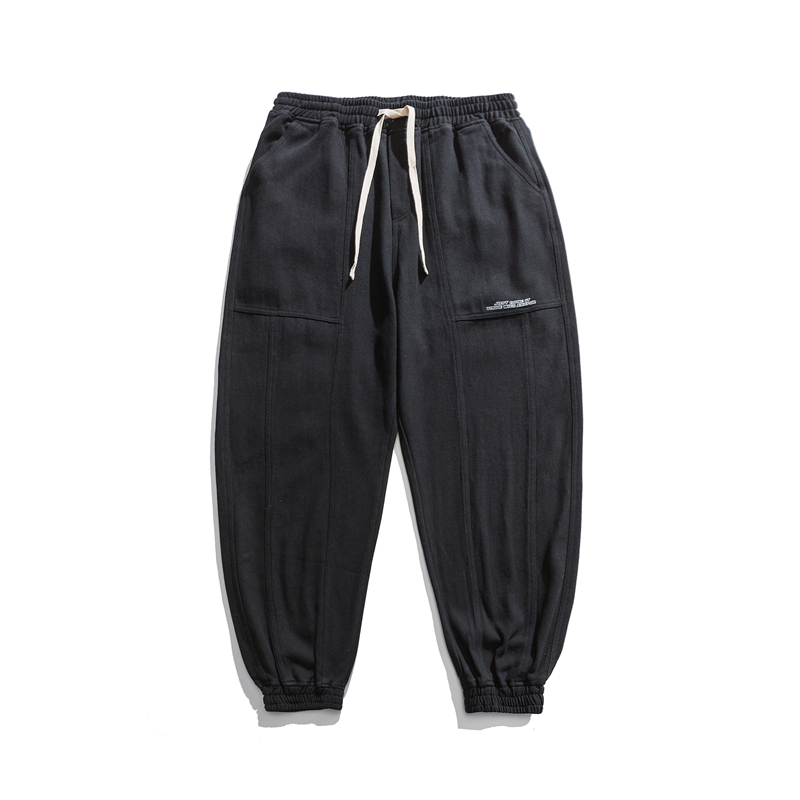 >street style elastic waist fashion casual pants in summer