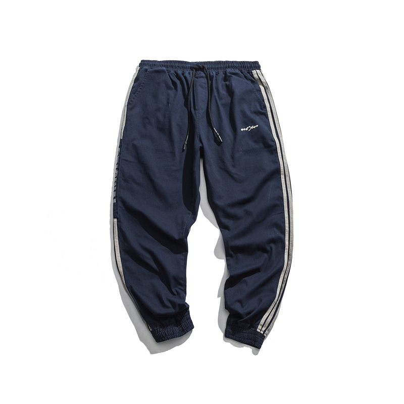 >streetwear style cargo casual loose drawstring pants for men