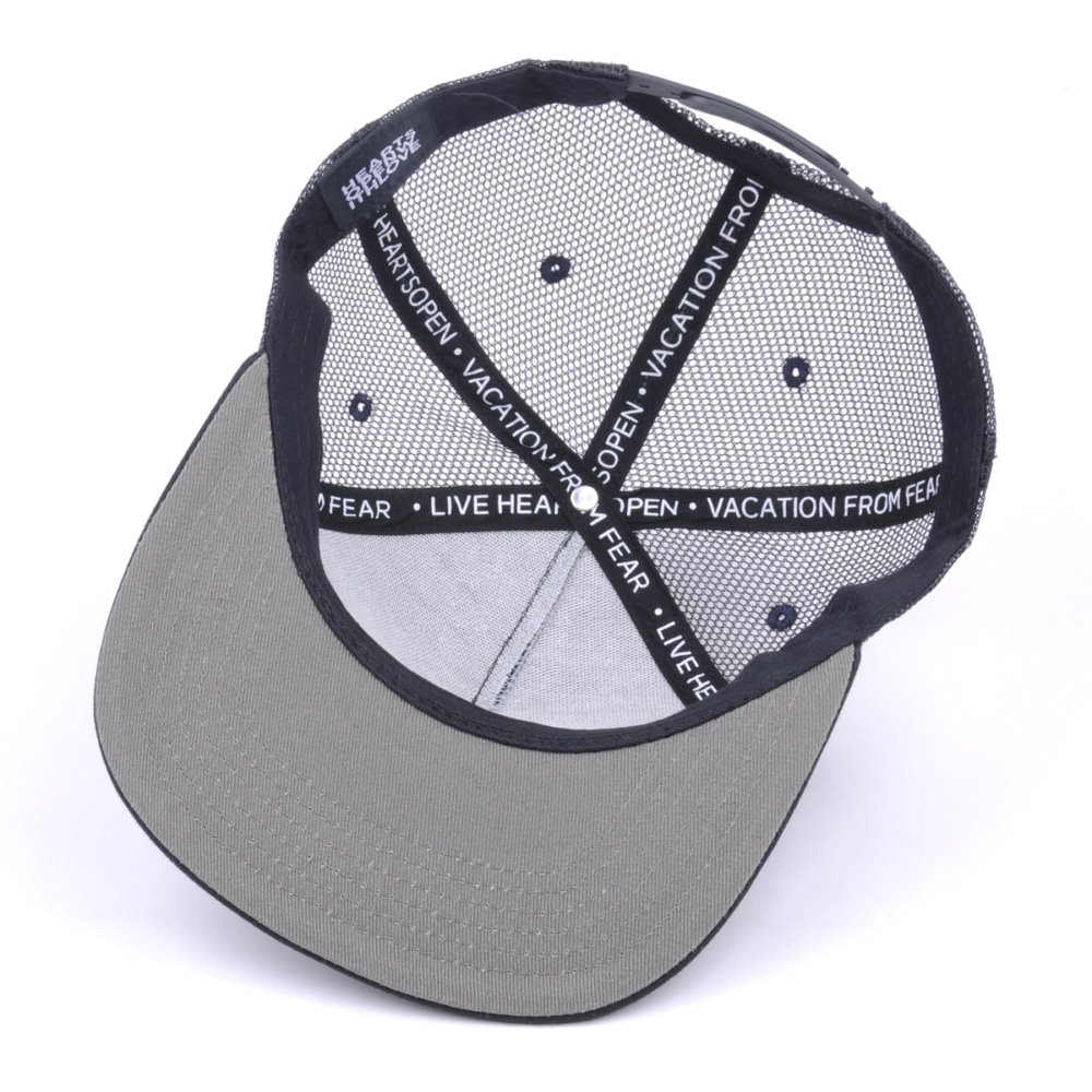 flat brim snapback trucker caps black mesh hats