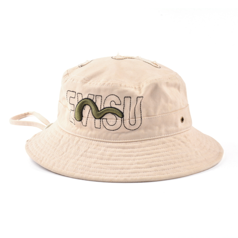 >embroidery piping bucket hats custom