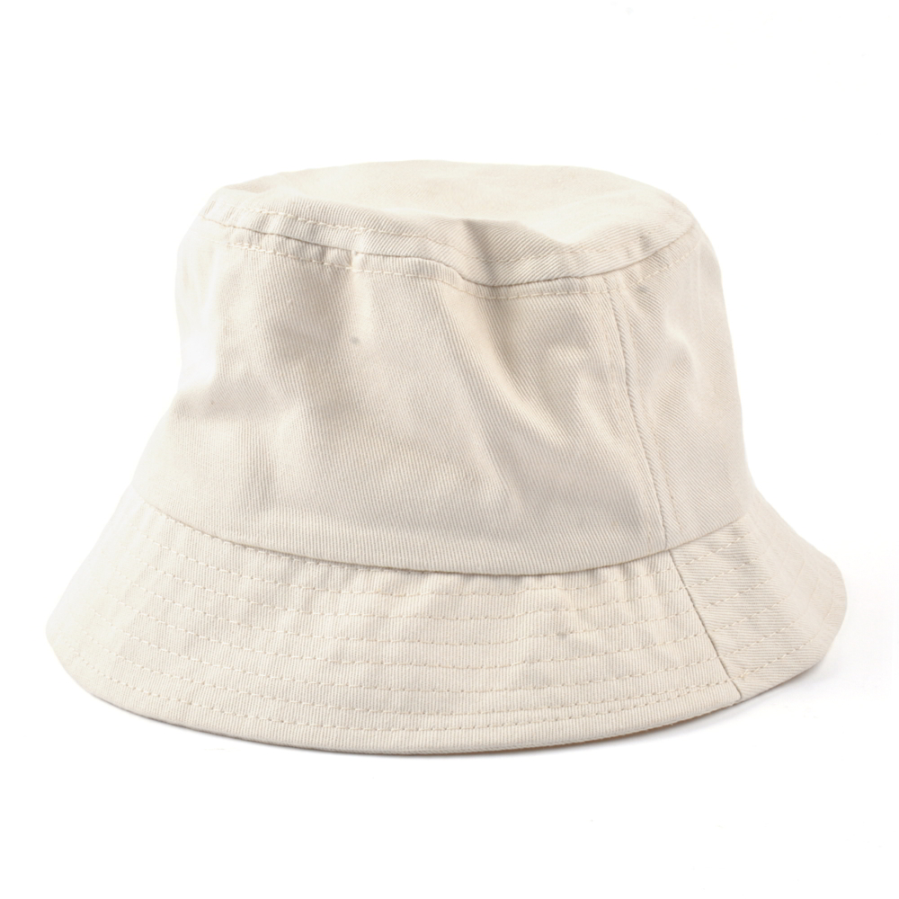 plain embroidery custom white bucket hats