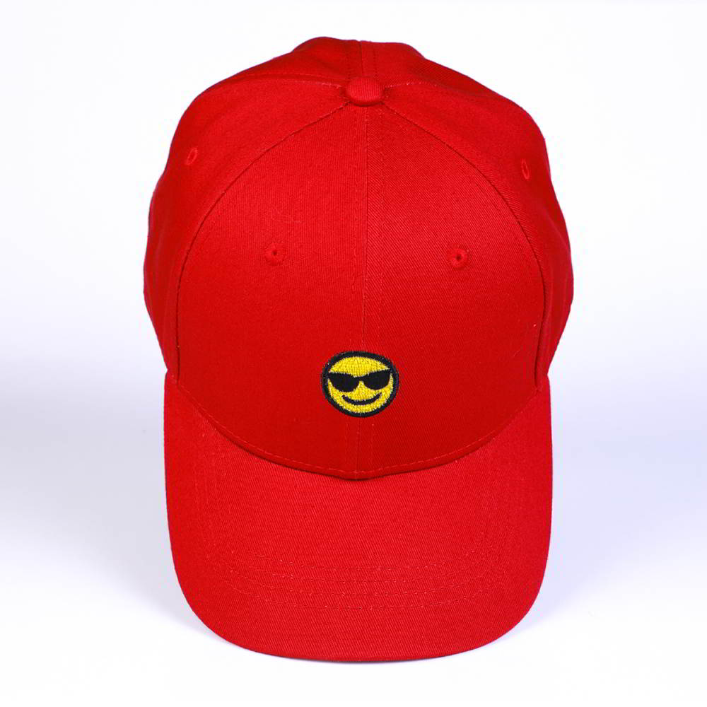 plain logo red cotton sports baseball caps design logo