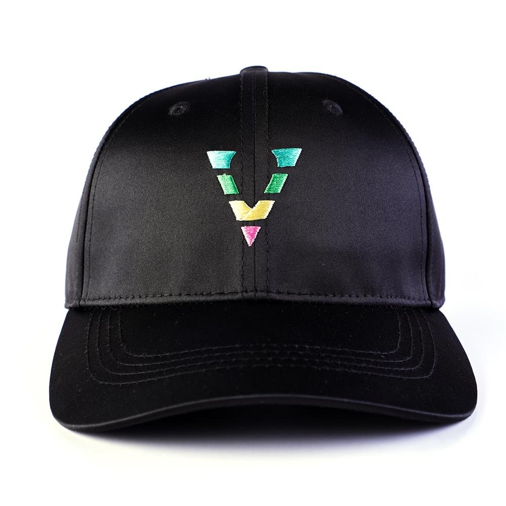 >plain logo black 6 panels baseball caps