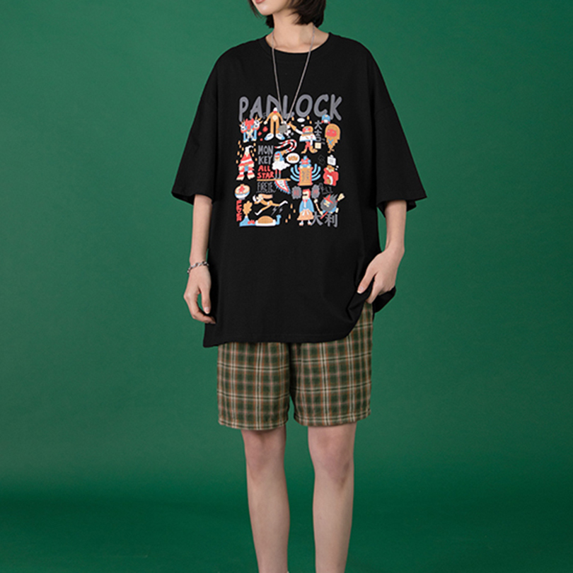 >women’s street wear loose oversized graphic t shirt