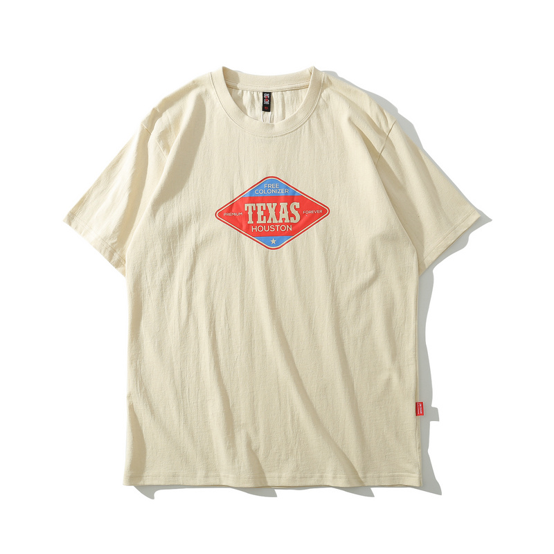 >Print loose Texas graphic short sleeve t shirt for men