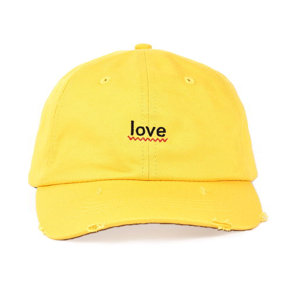 plain logo yellow sports dad hats custom