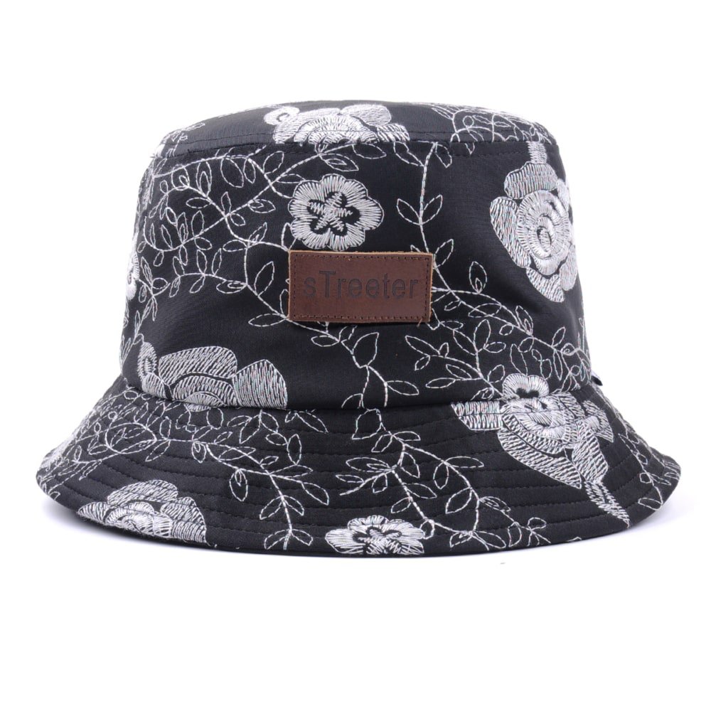 aungcrown logo printed fabric bucket hat