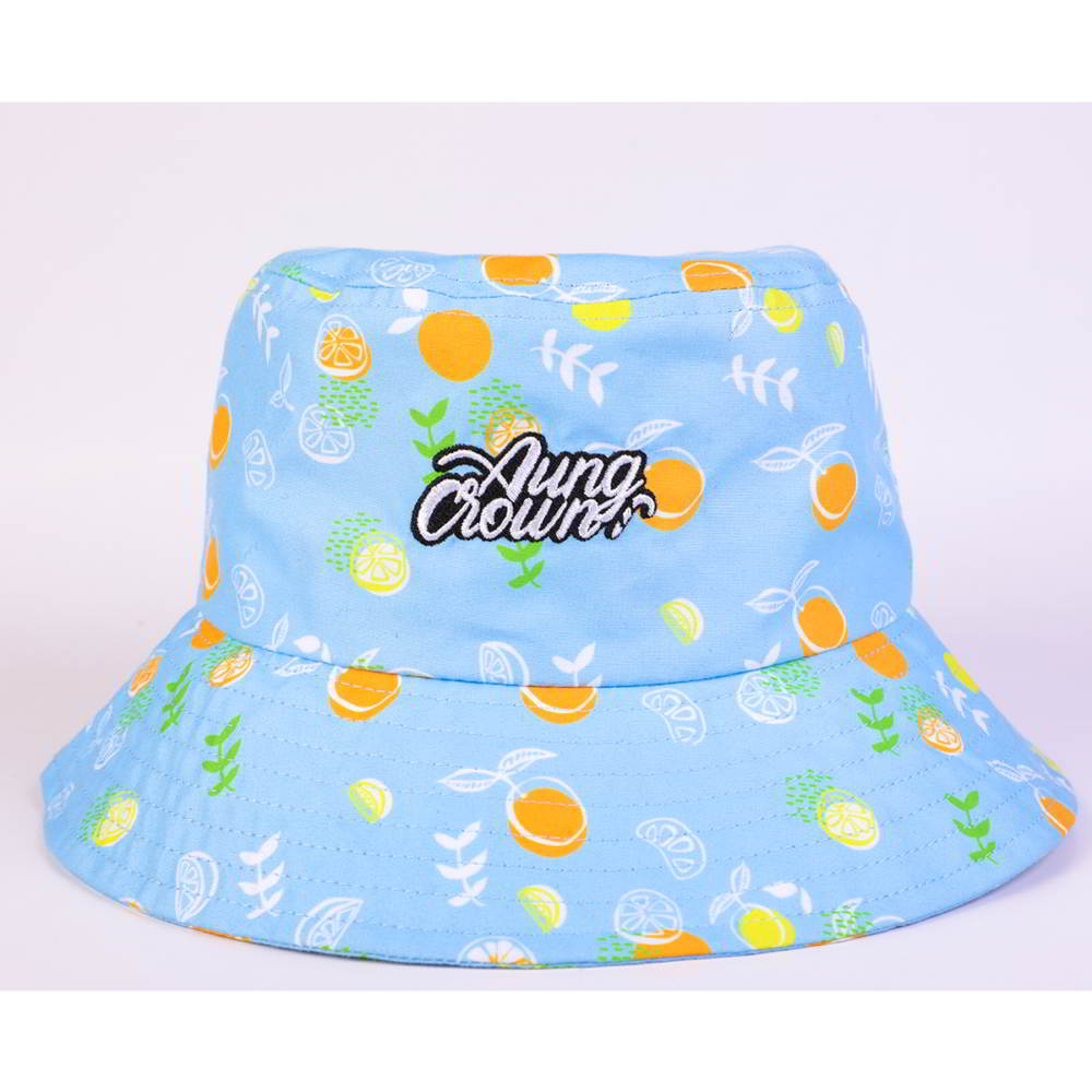 >aungcrown logo printing summer bucket hats custom