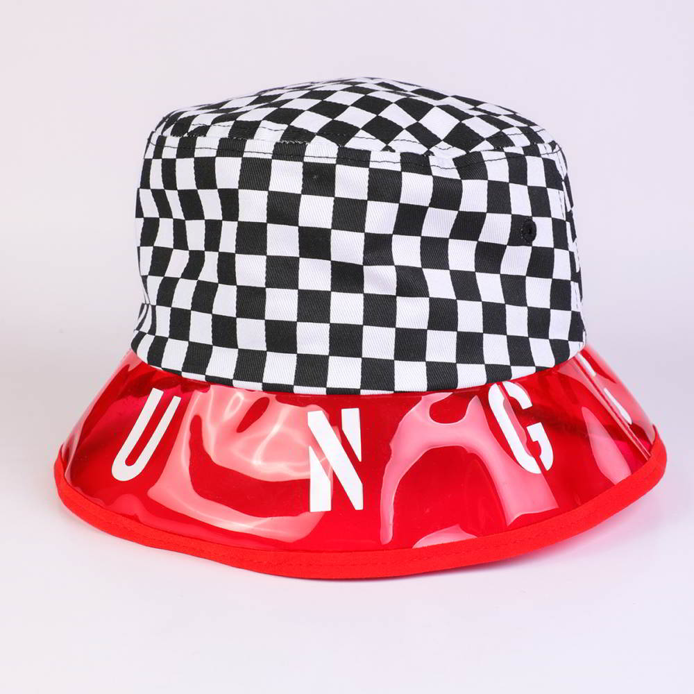 >dsign logo big brim lattice fabric bucket