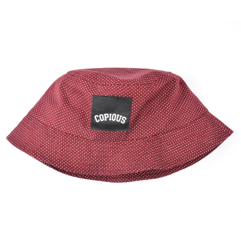 applique logo plain bucket hats custom