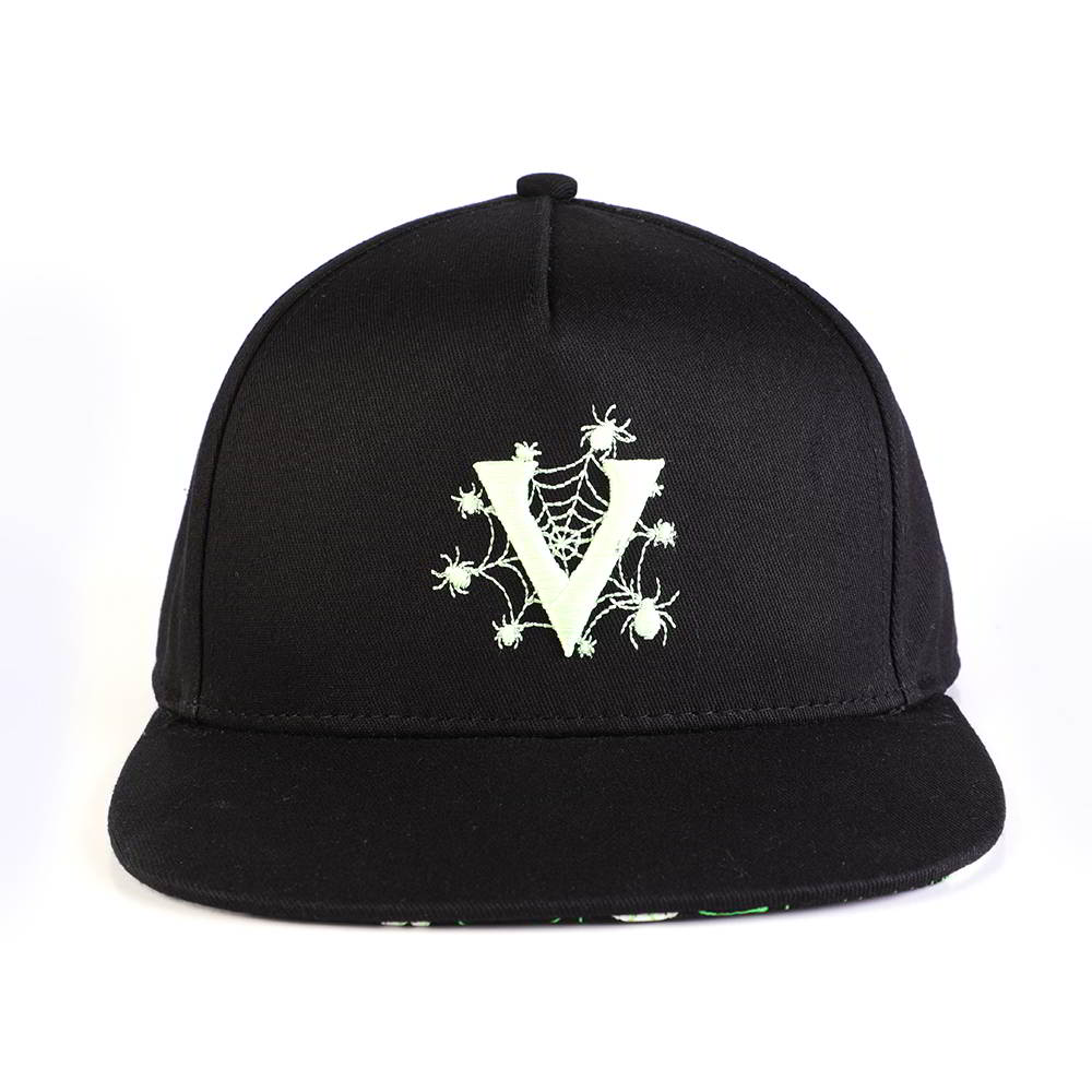 >vfacap embroidery logo black 5 panels snapback hats