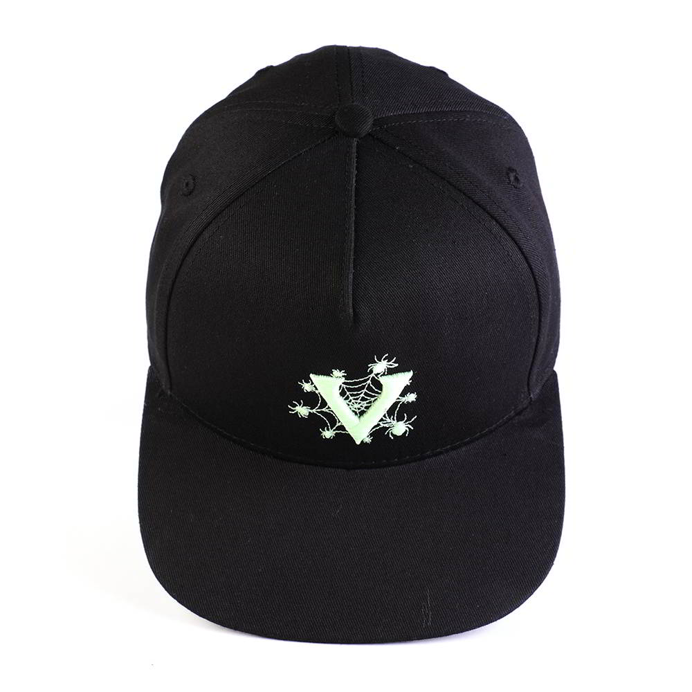 vfacap embroidery logo black 5 panels snapback hats