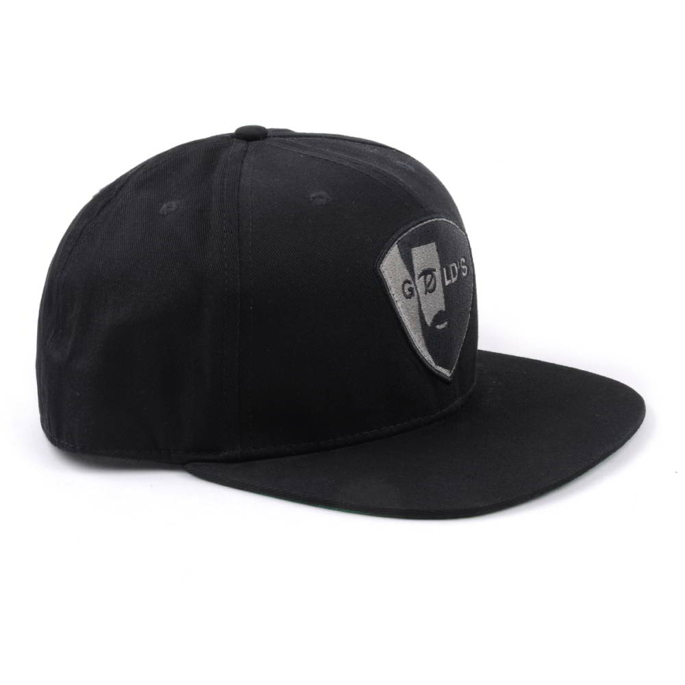 flat embroidery black snapback hats on sales