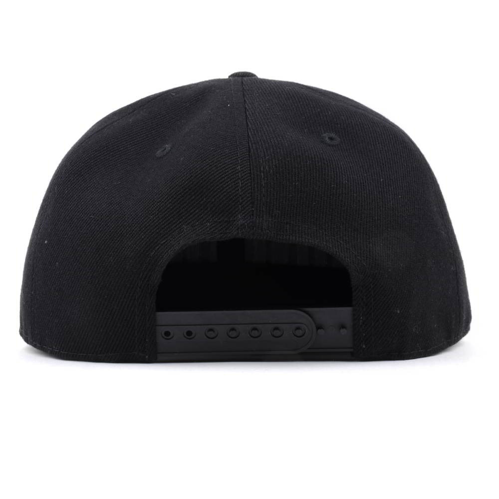 puff embroidery black snapback caps flat hats