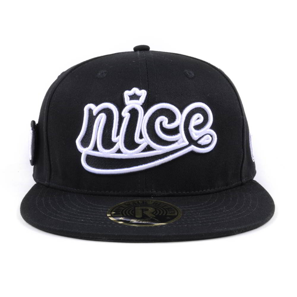 design 3d embroidery black snapback caps