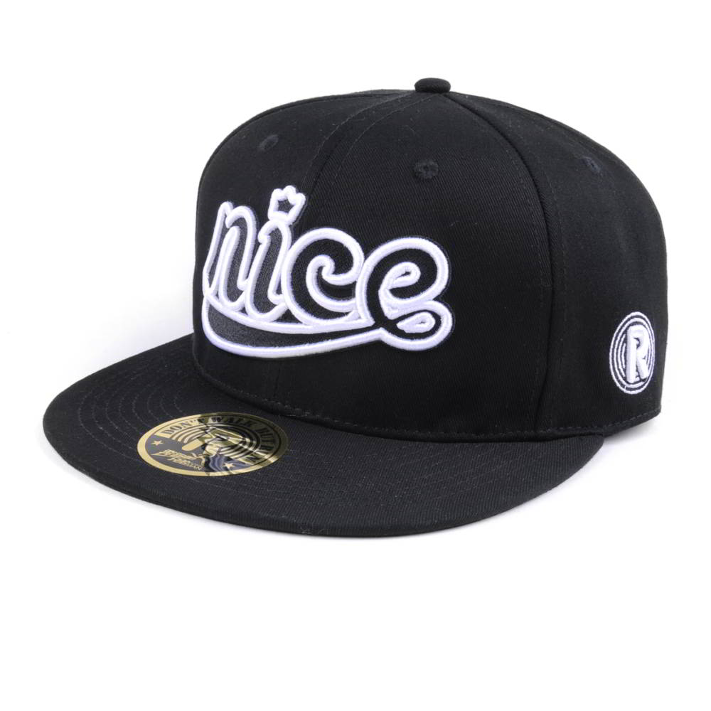 design 3d embroidery black snapback caps