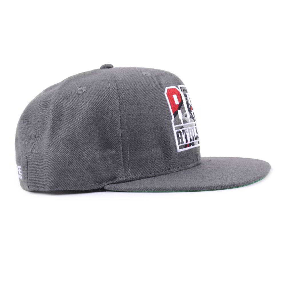 flat embroidery gray snapback caps aungcrown custom