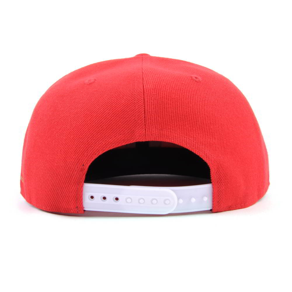 3d embroidery red flat brim snapback caps